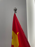 易利丰（elifo）办公室落地带杆摆件室内立式落地旗杆带底座会议室旗 2.6米伸缩款银色+4号中国五星红旗国旗1面 实拍图