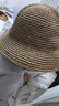 babylove男女宝宝帽子草帽夏季遮阳帽婴幼儿太阳帽儿童外出渔夫帽草编帽 实拍图