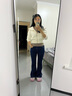 初学者 穿衣镜 全身落地镜试衣镜家用防爆壁挂衣帽间铝合金网红大镜子 经典黑155*45【壁挂+落地】 实拍图