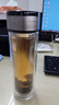 【⭐京东物流配送】高硼硅双层玻璃杯大容量泡茶杯水杯子茶水分离 【双层加厚】茶杯 350ml 1只 实拍图