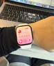 Apple/苹果 Watch Series 10 智能手表GPS款46毫米玫瑰金色铝金属表壳淡桃粉色运动型表带S/M MX293CH/B 实拍图