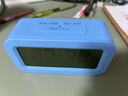 闹钟学生用儿童桌面小时钟电子闹铃男孩女孩专用起床神器强力叫醒 蓝色【USB充电款】智能语音报时 实拍图