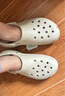 卡骆驰crocs经典云朵老爹鞋洞洞鞋时尚百搭女鞋拖鞋一脚蹬|206750 骨白色-2Y2(含智必星) 38 (240mm) 实拍图