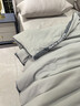 海澜之家（HLA）A类大豆纤维被子秋冬冬季加厚被芯保暖家用双人宿舍单人1.5x2米 清新灰【保暖蓄热7A级强效抑菌】 180*220cm约7斤冬被 实拍图