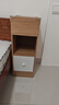 米客米家（MIKEMIJIA）床头柜现代简约小型带滚轮可移动卧室床边窄缝储物柜子床头置物 【基础款】橡木色-宽25cm 实拍图