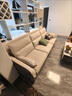 班菲克棉麻布艺沙发可拆洗客厅简约现代沙发大小户型意式猫爪皮直排沙发 2.8米四人位 实木框架海绵板 实拍图