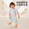 babycare山茶花宝宝爬服春夏连体衣包屁衣新生婴儿衣服 薄荷泡泡 90cm  晒单实拍图