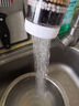 旋转水龙头防溅水龙头6层过滤器延伸器家用厨房自来水伸缩 【蓝-增压防溅】*3个装 六重过滤 【接口通用安装】 实拍图