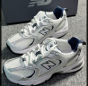 NEW BALANCE NB530官方老爹鞋男鞋女鞋情侣复古网鞋夏季透气网面运动休闲鞋 米白/金属银MR530KA 建议拍小半码 41.5 (脚长26cm) 实拍图