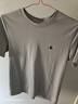杰克·琼斯（JACK&JONES）25年男装T恤男夏季T恤舒适男士短袖凉感多色上衣纯色水洗不易走形 C13沙灰色 S 实拍图