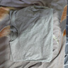 立蒙（LIMENG）男女装素色180g全棉短袖t恤圆领宽松体恤打底衫 浅灰 2XL 实拍图