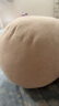 MUJI可当成腰垫使用的柔软靠垫 浅米色 49×22×15cm 实拍图