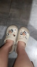红豆勃肯凉鞋女2025新款洞洞鞋女夏季沙滩防滑防臭包头半拖鞋女士外穿 浅咖【米黑煤球9颗装】 38-39 【标准码】245MM 实拍图