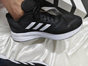 阿迪达斯 （adidas）男鞋跑步鞋 25夏季新款缓震轻便运动鞋网面透气低帮休闲鞋子 【经典款】黑白/软弹减震/热销款 40.5 （内长250mm） 实拍图