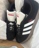 adidas T头鞋 VL COURT复古板鞋德训鞋男女阿迪达斯轻运动   黑色/白色JS3004   38 实拍图