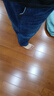 马登工装美式休闲磨白丹宁牛仔裤水洗猫须宽松阔腿直筒长裤男 牛仔蓝 2XL 实拍图