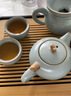 初伍竹制茶盘茶具套装家用小型沥水茶台汝窑功夫茶壶茶杯轻奢高档套餐 实拍图