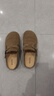 百思图25复古休闲穆勒鞋平跟勃肯拖女拖鞋D3062BH5 卡其色 38 实拍图