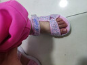 Skechers斯凯奇女童包头凉鞋夏季童鞋儿童公主鞋婴儿魔术贴闪灯鞋302965L 实拍图