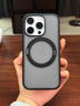 图拉斯支点壳O1s【销量霸榜丨相机按键全包】 适用苹果16promax手机壳iphone15pro磁吸14防摔透明磨砂薄 【热销款】磨砂黑 iPhone16Pro 实拍图