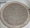 侘寂风圆形地毯客厅沙发茶几毯卧室床边毯书房电脑转椅垫耐脏地垫 云素-澜影（暖色轻奢高档舒适） 直径80CM（加厚包边吸水TPR） 实拍图
