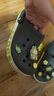 卡骆驰crocs洞洞鞋贝雅卡骆班轻便耐磨一脚蹬休闲鞋|205089 石板灰/青柠绿-0GX 36 /37(220mm) 实拍图
