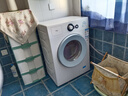 TCL 超薄洗衣机全自动小型变频滚筒7公斤嵌入47CM厚度上排水家用一键智洗 静音节能智能高温除菌 线下同款（芭蕾白） 实拍图