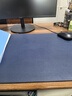 栢启歆超大桌垫鼠标垫 400*900办公游戏书桌学习写作纯色皮纹皮质防滑防水笔记本电脑垫键盘垫写字台家用 超大桌垫40cm*90cm（藏蓝色） 实拍图