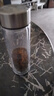 【⭐京东物流配送】高硼硅双层玻璃杯大容量泡茶杯水杯子茶水分离 【双层加厚】茶杯 350ml 1只 实拍图