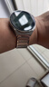 竞技者适于华为手表GT6/GT5表带GT4/GT3/GT2/watch5/watch4/Pro磁吸金属不锈钢手表带男款高级编织46/48 银色-磁吸链式22mm接口 实拍图