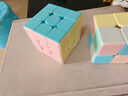 得力三四阶魔方专业套装初学者儿童比赛专用顺滑益智玩具魔尺比赛 【马卡龙色】3阶 训练魔方yp102 实拍图