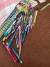 派通（Pentel）AX105W糖果色自动铅笔 0.5mm不易断芯学生绘图考试用活动铅笔尾带橡皮 紫色单支装 实拍图