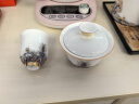 容山堂珐琅彩泡茶杯陶瓷主人杯单杯茶盏公道杯盖碗茶洗壶承茶壶功夫茶具 金丝珐琅彩品茗茶杯-宝蕴款 实拍图