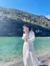 让雾白色长袖连衣裙草原沙滩裙裙子女夏季2026新款度假穿搭长裙民族风 民族风白色V领长袖连衣裙 M 【建议105-130斤】 实拍图