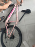飞鸽（FG FLYING PIGEON）山地自行车成人男女变速山地车青少年中小学生车越野户外骑行单车 【高碳钢】G8002代-辐条轮-粉色 24寸轮组（适合145-170cm） 21速入门版 实拍图