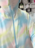 翊尚美防晒衣女夏季新款防紫外线时尚骑行防晒服连帽遮阳短外套 爱丽丝蓝 【升级可拆卸黑胶帽檐】 均码 【适合80-140斤】 实拍图