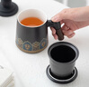 宅轻松 茶杯陶瓷茶水分离泡茶杯家用办公带盖带过滤茶漏复古水杯茶具 实拍图