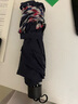 天堂 加大雨伞三折 晴雨两用商务伞经典格纹10骨大雨伞男女 藏青 实拍图