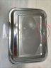 加厚不锈钢长方盘特厚长方形餐盘烧烤蒸饭盘家用托盘水饺烤鱼盘 27*20*2cm 一个装 实拍图