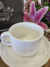 友来福陶瓷咖啡杯 欧式简约白色拉花咖啡杯套装220ml大容量马克杯 实拍图