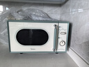 美的（Midea）小滋味微波炉家用小型 复古旋钮薄荷曼波风 一级能效平板变频轻音M1G1 实拍图