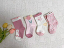 贝比婴儿袜子夏季薄款棉袜可爱新生儿宝宝袜透气网眼袜女童公主中筒袜 实拍图