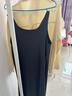 米度丽孕妇装2025新款孕妇连衣裙夏季大码吊带开衫裙子套装背心长裙夏季 黑色-背心长裙 XL码（建议130-160斤左右） 实拍图
