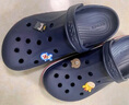 卡骆驰crocs洞洞鞋贝雅卡骆班轻便耐磨一脚蹬休闲鞋|205089 深蓝/辣椒红-4CC 39 (240mm) 实拍图