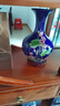 汪洋大海景德镇瓷器花瓶酒柜客插花家居装饰工艺品博古架陶瓷水培养花玄关 蓝荷花赏瓶+木底座 实拍图