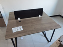 悦美妙办公桌办公室职员电脑桌财务工位双人位桌椅组合简易书桌子工作台 【双人位+柜】米兰橡木色120CM 实拍图