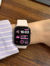 Apple/苹果 Watch Series 10 智能手表GPS款42毫米玫瑰金色铝金属表壳淡桃粉色运动型表带S/M MX1R3CH/B 实拍图