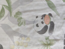威尔贝鲁（WELLBER）婴儿睡袋宝宝竹棉纱布睡衣男女童家居睡裙春夏季 林间熊猫120cm 实拍图