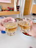 CLITON玻璃威士忌酒杯 风刃纹路烈酒杯洋酒杯家用水杯玻璃杯4只套装 实拍图