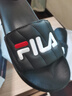 斐乐（FILA）女鞋运动拖鞋厚底凉拖沙滩鞋漂流船 黑-BK 38 实拍图